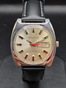 Sandoz carica manuale uomo 1833Z 72-8 17 gioiello Swiss Made vintage c.1960/70s - Foto 1 di 16