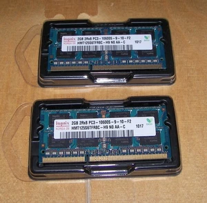 Hynix 2 x 2GB DDR3 SO-DIMM PC3-10600S - Bild 1 von 1