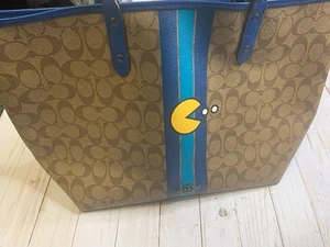 Neu mit Etikett Coach limitierte Auflage PacMan wendbare City-Tasche und Reisetasche Handtasche Tasche - Bild 1 von 9