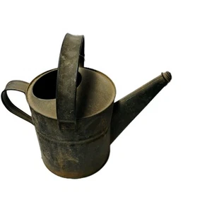 Regadera galvanizada vintage metal agua jardín lata campo granja decoración - Imagen 1 de 6