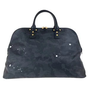 Gentil Bandit Camouflage Paint Tote Bag handbag Black Gold Hardware PVC/leather - Picture 1 of 10