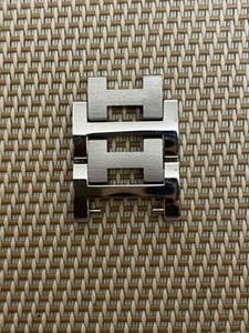 Genuine HERMES Clipper Men's Watch 2 Links 19mm Bracelet Parts Mint Rare #878 - Picture 1 of 3