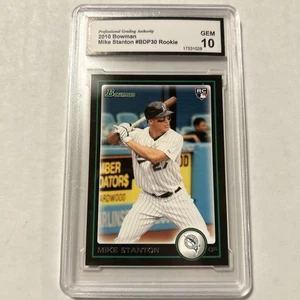 2010 Bowman Draft #BDP30 Giancarlo Stanton Rookie Card Graded PGA 10 Gem Mint - Picture 1 of 2