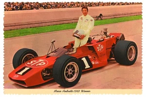 Mario Andretti STP Indianapolis 500 Winner Indianapolis Speedway Indiana Vintage - Picture 1 of 2