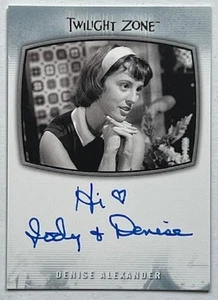 Twilight Zone 2020 Denise Alexander Inscription Autograph AI-31 "Hi" - Picture 1 of 2