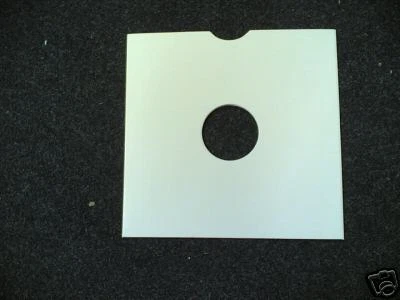 25 10" CARD REPLACEMENT WHITE RECORD SLEEVES *NEW*