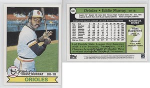 2011 Topps 60 Years of Topps Original Back Eddie Murray #640 HOF