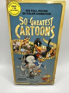 50 of the Greatest Cartoons VHS Tape Bugs Bunny Daffy Duck Tweety Bird Sylvester - Picture 1 of 7