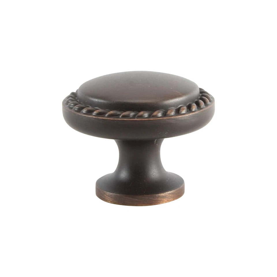 50x Amerock Bp5301orb Allison Oil-rubbed Bronze Rope Kitchen Cabinet Knob 1-1/4"