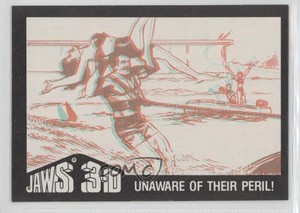1983 Topps Jaws 3-D Unaware Of Their Peril! #29 1g9