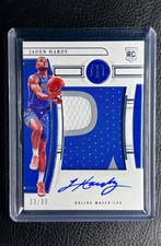 2022-23 National Treasures JADEN HARDY #129 True RPA 33/99 Rookie Patch Auto