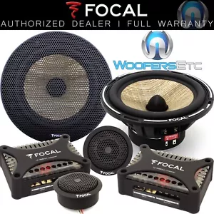 FOCAL PS-165FX 6.5" FLAX 80W RMS CAR COMPONENT SPEAKERS TWEETERS CROSSOVERS NEW - Picture 1 of 10