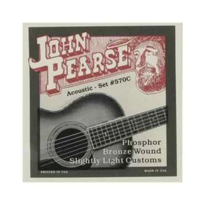 John Pearse Phos Bronze Acoustic Guitar Strings 570 Slightly Light Custom 11-52 - Picture 1 of 3