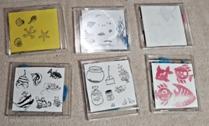 LOT OF 45 RUBBER STAMPS OCEAN/SEA LIFE SHELLS FISH Tank NAUTICAL - Picture 1 of 4