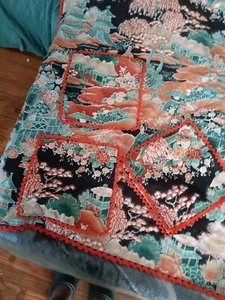 Japanese Wooven Throw With Napkins - Picture 1 of 2