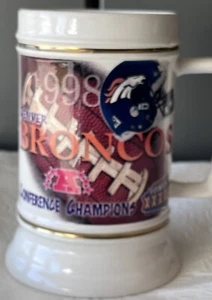 Denver Broncos Conference Champions 1998 Large Mug 6.25"With Súper Bowl 33 Logo - Picture 1 of 8