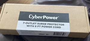 CyberPower CSB706 Essential 7-Out Surge Suppressor with 6FT Cord - Picture 1 of 3