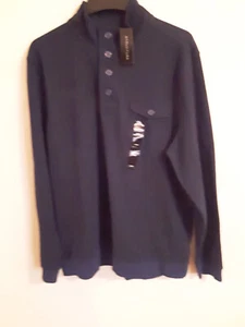 Mens Mock Neck Coat Navy Size XXL Structure New - Picture 1 of 2