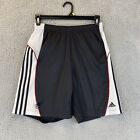 Adidas Shorts Basketball Sports Black Striped Soccer Youth XL 18-20  /67-16
