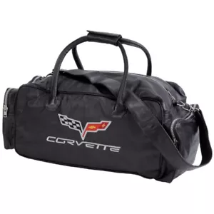 C6 Corvette borsone in pelle nera - Foto 1 di 2