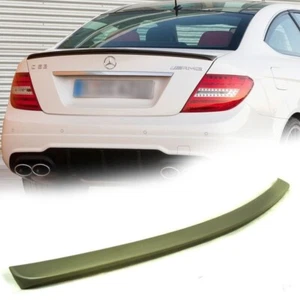 Unpainted For Mercedes Benz C-Class C204 Coupe A Look Rear Trunk Spoiler - Picture 1 of 5