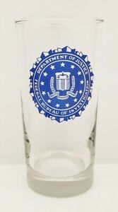  VINTAGE DEPARTMENT OF JUSTICE FEDERAL BUREAU INVESTIGATION HIGH BALL GLASS F38