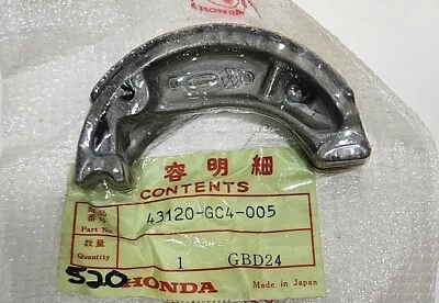 1 Zapata de freno genuina Honda CR 60 80 R NU50 Urban Express XR80 43120-GC4-005 NUEVA Foto 1 de 2