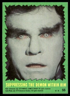 The Incredible Hulk 1979 TV Show Topps Card #55 (NM) - Image 1 of 2