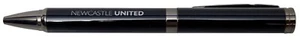 Bolígrafo NEWCASTLE UNITED Oficial Brillo Negro Bronce Bordes Deluxe Twist - Imagen 1 de 4