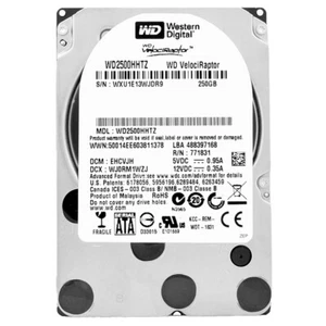 Disque Dur WD 250GB WD2500HHTZ 64Mb Cachette 10 000Rpm SATA III 2.5'' Pouces - Afbeelding 1 van 5