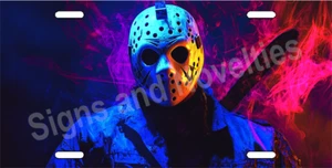 Jason Vorhees Friday The 13th License Plate Scary Movie - Imagen 1 de 1