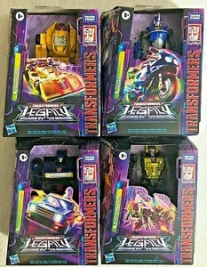 TRANSFORMERS LEGACY DELUXE CLASS SET OF 4 SKIDS / ARCEE / DRAGSTRIP / KICKBACK - Picture 1 of 10