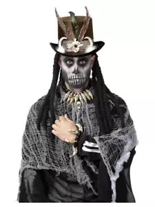 Voodoo Délavé Ivoire Set Bijoux Sorcière Docteur Déguisement Halloween - Imagen 1 de 1