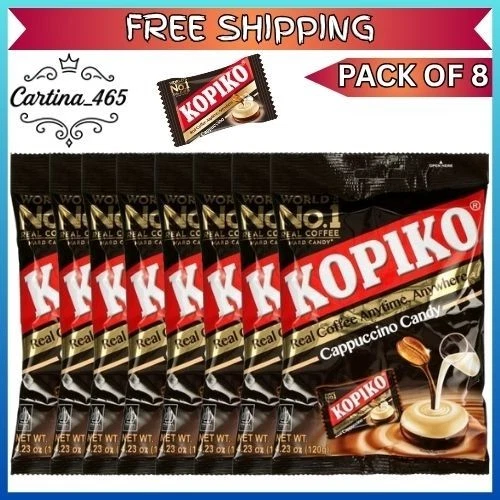 Kopiko Coffee & Cappuccino Candy Variety Pack Hard Coffee Candy (Pack of 2)