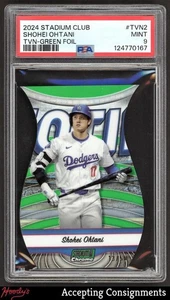 2024 Stadium Club Triumvirates Apodo Verde Shohei Ohtani 13/50 PSA 9 Dodgers - Imagen 1 de 2