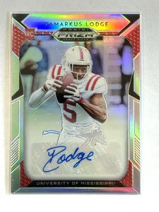 2019 Panini Prizm Draft Picks DaMarkus Lodge Rookie Auto Silver Prizm #189 - Picture 1 of 2