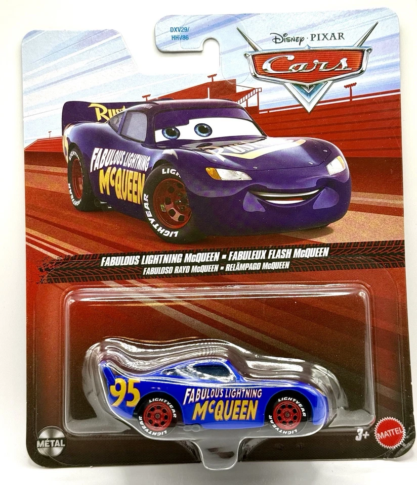 Disney Pixar Cars Fabulous Lightning McQueen Diecast Blue 2021 series by Mattel - Image 1 of 1
