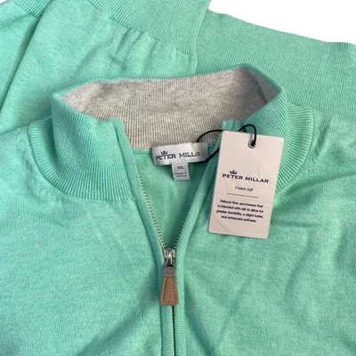 Suéter Pullover Peter Millar Golf Para Hombre Clásico 1/4 Cremallera Foto 1 de 2