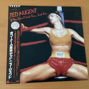 TED NUGENT IF YOU CAN’T LICK ‘EM…LICK ‘EM JAPAN LP OBI P-13630 PROMO - Picture 1 of 6