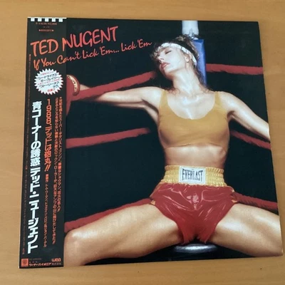 TED NUGENT IF YOU CAN’T LICK ‘EM…LICK ‘EM JAPAN LP OBI P-13630 PROMO - Image 1 of 4