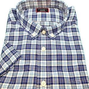 Camisa con botones manga corta a cuadros UNTUCKit XXL 2XL ~ Trotanoy ~ ajuste regular azul - Imagen 1 de 5