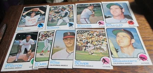 9 1973 Topps California Angels baseball cards 18 102 123 178 279 289 301 319 636 - Picture 1 of 2
