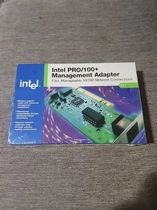 Intel PRO/100+ Management Adapter 10/100Mbps PCI NIC BRAND NEW SEALED!! - Afbeelding 1 van 5