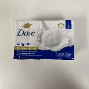 Dove Beauty Bar Gentle Skin Cleanser Moisturizing  4 Ct New Sealed B60-39 - Picture 1 of 4