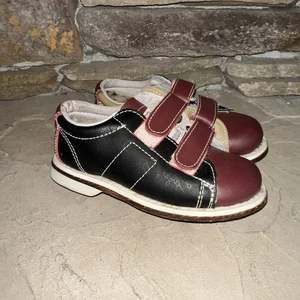 Brunswick Jugend Bowlingschuhe Größe 8 25 weinrot schwarz klassischer Stil - Bild 1 von 6