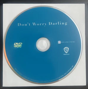 📀NEW DON'T WORRY DARLING (2022) - DVD disc only in white paper sleeve / no case - Picture 1 of 1