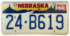 Nebraska 1995 License Plate Vintage Auto Cuming Co Man Cave Wall Decor Collector