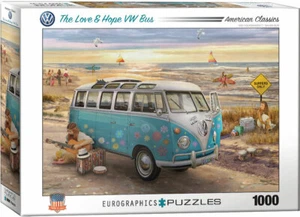 The Love & Hope VW Bus Jigsaw Puzzle by Eurographics 1000 Pieces Pre-Owned - Picture 1 of 2