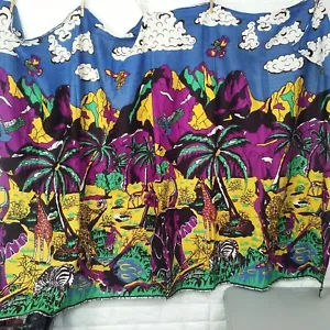 African Textile Fabric Yardage Wall Hanging Decor Double-sided Woven Print 43x70 - Picture 1 of 14