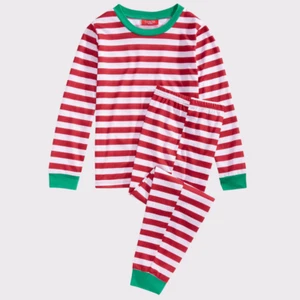 Holiday Stripe Pajama 2-Piece Set kids size S(6-7) - Picture 1 of 1